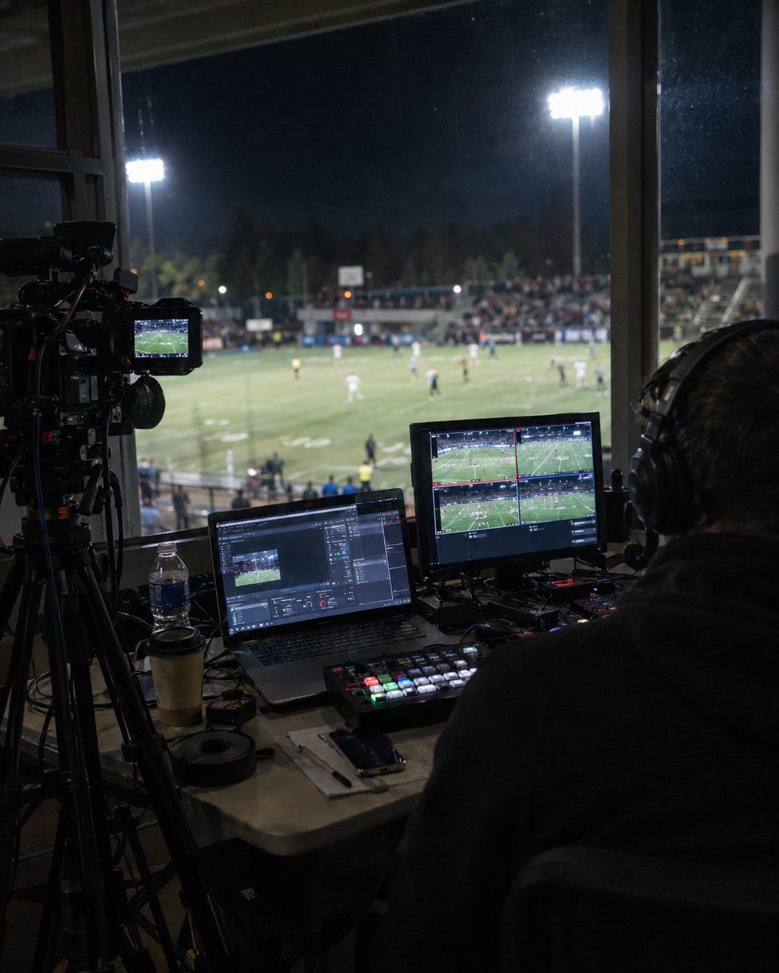 Control de realización en noche de partido